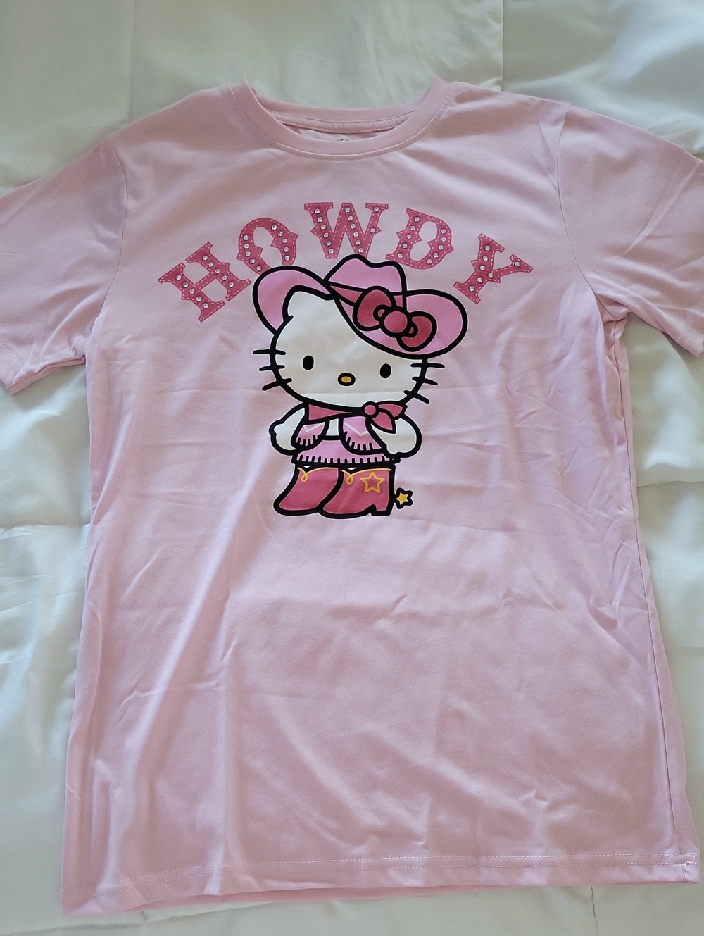 Sanrio Hello Kitty Pink Cowboy Graphic Tee